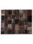 244 x 305 cm El Dokuması Patchwork Halı, Koyu Tonlarda Anadolu Halısı,, Çok Renkli Peçvörk 5
