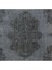 203 x 304 cm Yeniden Boyanmış Gri El Dokuma Halı, El Yapımı Eski Halı 5