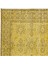 153 x 260 cm Sarı Modern El Düğümlü Halı, Yenilenmiş El Dokuma Halı 4
