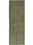 125 x 348 cm Yeşil El Dokuması Yolluk Halı, Mutfak Halısı, Eski Koridor Halısı 1