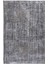 180 x 267 cm El Dokuması Yeniden Boyanmış Eski Türk Halısı, Modern Gri El Yapımı Yünlü Halı 2