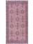 105 x 200 cm , Yeniden Boyanmış Pembe El Dokuma Halı, El Yapımı Eski Halı 1