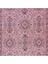 105 x 200 cm , Yeniden Boyanmış Pembe El Dokuma Halı, El Yapımı Eski Halı 5