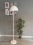 Beyaz Lambader Modern Dekoratif Metal Oturma Odası Çalışma Odası Zemin Lambası 170 cm Kablo 2