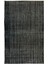 173 x 266 cm El Dokuması Yeniden Boyanmış Eski Türk Halısı, Modern Siyah El Yapımı Yünlü Halı 2