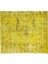 155 x 276 cm El Dokuması Yeniden Boyanmış Eski Türk Halısı, Modern Sarı El Yapımı Yünlü Halı 5