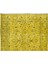 170 x 273 cm El Dokuması Eski Yeniden Boyanmış Eski Türk Halısı, Modern Sarı El Yapımı Yünlü Halı 2