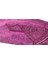 170 x 251 cm El Dokuması Yeniden Boyanmış Eski Türk Halısı, Modern Pembe El Yapımı Yünlü Halı 3