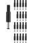 20 Adet Siyah 2.5mm x 5.5mm Dc Güç Erkek Fiş Jak Adaptörü (Yurt Dışından) 2