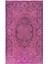 181 x 300 cm , Pembe El Yapımı Halı, Yenilenmiş Yün ve Pamuktan Yapılmış Eski Türk Halısı 1