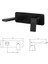 Tiera Ankastre Lavabo Bataryası Mat Siyah Set (102167605C1-K+102166601C1) 2