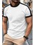 Lima Slim Fit Likralı Esnek Omuz ve Kol Şeritli Erkek Tshirt 1