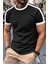 Lima Slim Fit Likralı Esnek Omuz ve Kol Şeritli Erkek Tshirt 1