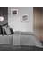 Layana King Size (Battal Boy) %100 Pamuk Saten "500 Tc" Nevresim Takımı Gri 3