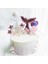 Pullu Denizkızı Kuyruğu Kek Topper Okyanus Denizkızı Tema Doğum Günü Dıy Kek Üst Bayraklar Dekorasyon Cupcake Topper Parti Malzemeleri (Yurt Dışından) 4