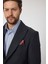 Classo Erkek Koyu Lacivert Slim Fit Sivri Yaka Kendinden Desenli Blazer Ceket 4