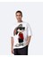 Unisex Bugs Bunny Baskılı Bisiklet Yaka Oversize T-Shirt 1