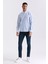 Mavi Slim Fit Çizgili %100 Pamuk Gömlek 2