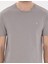 Erkek Gri %100 Pamuk Slim Fit Bisiklet Yaka Basic Tişört 50306980-VR024 6