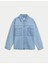 Saf Pamuklu Relaxed Fit Denim Gömlek Ceket 4