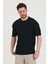 Erkek Bisiklet Yaka Fitilli Kısa Kollu Ince Triko T-Shirt 5