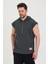 Kapüşonlu Sıfır Kol Oversize Salaş Unisex T-Shirt 1