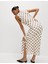 Puantiyeli Dantelli Midaksi Bodycon Elbise 4