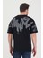Bisiklet Yaka Oversize Ön ve Arka Baskılı Salaş Unisex T-Shirt 3