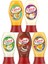 Ranch Sos 245 gr & Barbekü Sos 290 gr & Cheddar Sos 240 gr & Köri Sos 260 gr & Sarımsaklı Mayonez 2