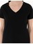 Kadın Siyah Regular Fit V Yaka Basic Tişört 50305749-VR046 6