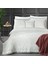 Shakira King Size (Battal Boy) %100 Pamuk Saten "300 Tc" Nevresim Takımı Beyaz 2