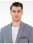 Erkek Koyu Mavi Ex. Slim Fit Keten Karışımlı Ceket 50304101-VR032 2