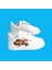 Yarış Arabası Baskılı Beyaz Bantlı Çocuk Spor Ayakkabı Sneaker 1