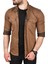 Çift Cepli Çıtçıtlı Uzun Kollu Kot Gömlek 2502503 1