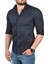 Slim Fit Pamuklu Kot Gömlek Kolay Ütülenebilir Çıt Çıtlı Likralı Spor Gömlek 2502504 2