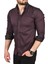 Slim Fit Pamuklu Kot Gömlek Kolay Ütülenebilir Çıt Çıtlı Likralı Spor Gömlek 2502504 2