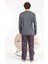 Erkek Penye Pamuk Regular Kalıp Sıfır Yaka Pijama Takımı A803123 3