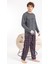 Erkek Penye Pamuk Regular Kalıp Sıfır Yaka Pijama Takımı A803123 4