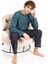 Erkek Penye Pamuk Regular Kalıp Sıfır Yaka Kaliteli Pijama Takımı A803123 1