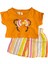Kız Bebek Crop Şort Takım Gökkuşağı Renkli Minnie Mouse Fiyonk 9-24 Ay 1