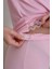 Bebe Pembe Renk Erdeniz 3433 Kısa Kol Dantel Detaylı 3 Lü ve Sabahlıklı Hamile Pijama Takımı 5