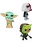 S.wars The Mandalorian Baby Yoda Incinerator Stormtrooper Gamorrean Fighter 3'lü Figür Oyuncak Seti 5