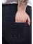 Arka Cep Taş Baskı Denim Pantolon 2
