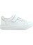 Hakiki Deri Beyaz Cırtlı Bağcıklı Kız Çocuk Sneakers 2