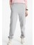 Solo Swoosh Fleece Pant Pamuklu Şardonlu Bol Kesim Yüksek Bel Kadın Eşofman Altı Gri 1