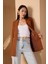 Acı Kahve Oversize Dokuma Blazer Ceket 3