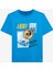 B Regular Fit Graphic Tee T-Shirt Büyük Erkek Çocuk Mavi Tshirt SK2510113-315 1