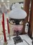 Beyaz Pembe Renk Cam Metal Yuvarlak Lamba Ampullü Prizli Enxyükseklikxderinlik 25X54X25CM 1 Adet 1