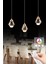 Istanbul Avize Kabarcıklı Liya Yemek Masası 3'lü Gold 3 Renk Ledli Modern LED Avize 1