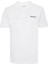 Small Linear Logo Print Polo Beyaz Erkek T-Shirt 1